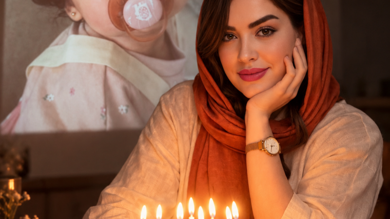 پرامپت عکس تولد با بچگی های خودت