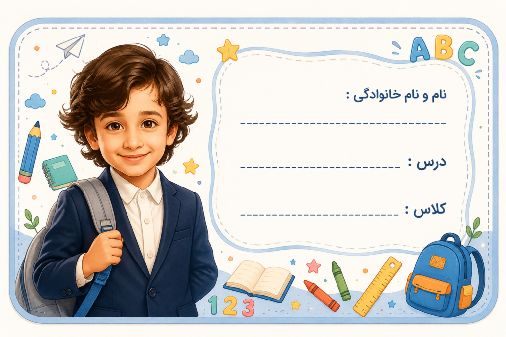 پرامپت اصلی فانتزی برچسب مدرسه