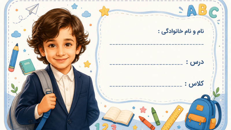 پرامپت برچسب مدرسه فانتزی